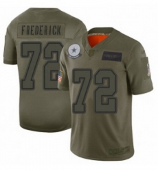 Men Dallas Cowboys 72 Travis Frederick Limited Camo 2019 Salute to Service Football Jersey