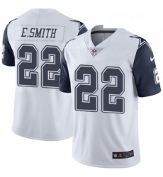 Mens Nike Dallas Cowboys 22 Emmitt Smith Limited White Rush Vapor Untouchable NFL Jersey