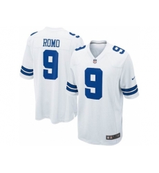 Nike Dallas Cowboys 9 Tony Romo White Game NFL Jersey