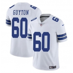 Youth Dallas Cowboys 60 Tyler Guyton White 2024 Draft Vapor Untouchable Limited Stitched Football Jersey