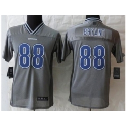 Youth Nike Dallas Cowboys 88 Dez Bryant Grey Vapor Elite NFL Jerseys