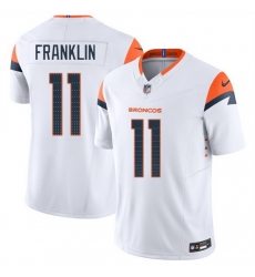 Men Denver Broncos 11 Troy Franklin White 2025 F U S E Vapor Limited Stitched Football Jersey Men Denver Broncos 11 Troy Franklin White 2025 F U S E Vapor Limited Stitched Football Jersey