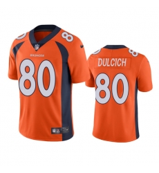 Men's Denver Broncos #80 Greg Dulcich Oraange Vapor Untouchable Stitched Jersey