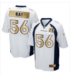 Nike Broncos #56 Shane Ray White Mens Stitched NFL Game Super Bowl 50 Collection Jersey