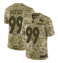 Nike Broncos #99 Adam Gotsis Camo Mens Stitched NFL Limited 2018 Salute To Service Jersey