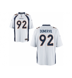 Nike Denver Broncos 92 Elvis Dumervil white Game NFL Jersey