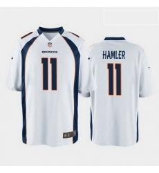 men k.j. hamler denver broncos white game jersey