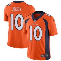 Youth Nike Broncos 10 Jerry Jeudy Navy Orange Alternate Stitched NFL Vapor Untouchable Limited Jersey