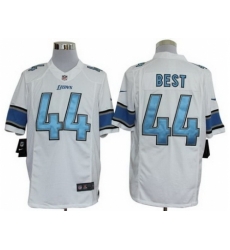 Nike Detroit Lions 44 Jahvid Best White Limited NFL Jersey