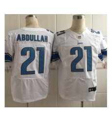 nike nfl jerseys detroit lions 21 abdullah white[Elite][abdullah]