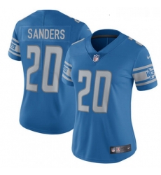 Womens Nike Detroit Lions 20 Barry Sanders Limited Light Blue Team Color Vapor Untouchable NFL Jersey