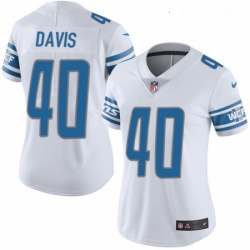 Womens Nike Detroit Lions 40 Jarrad Davis Limited White Vapor Untouchable NFL Jersey