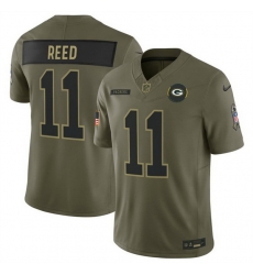 Men Green Bay Packers 11 Jayden Reed Olive 2025 F U S E Salute to Service Limited Stitched Football Jersey Men Green Bay Packers 11 Jayden Reed Olive 2025 F U S E Salute to Service Limited Stitched Football Jersey