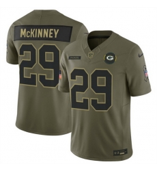 Men Green Bay Packers 29 Xavier McKinney Olive 2025 F U S E Salute to Service Limited Stitched Football Jersey Men Green Bay Packers 29 Xavier McKinney Olive 2025 F U S E Salute to Service Limited Stitched Football Jersey