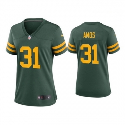 Women Green Bay Packers 31 Adrian Amos Alternate Game Green Jersey