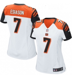 Womens Nike Cincinnati Bengals 7 Boomer Esiason Game White NFL Jersey