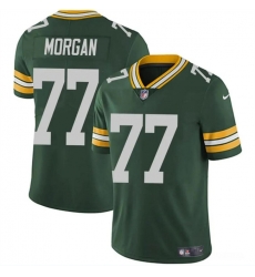 Youth Green Bay Packers 77 Jordan Morgan Green 2024 Draft Vapor Untouchable Stitched Jersey