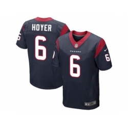 Nike Houston Texans 6 Brian Hoyer Blue Elite NFL Jersey