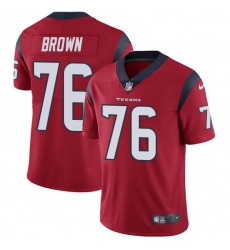 Nike Texans #76 Duane Brown Red Alternate Mens Stitched NFL Vapor Untouchable Limited Jersey