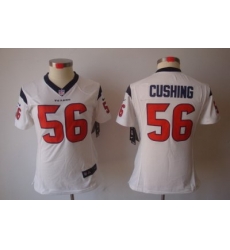 Women Nike Houston Texans #56 Cushing White [Women's NIKE LIMITED Jersey]