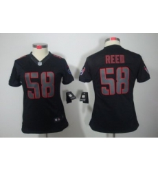 Women Nike Houston Texans #58 Brooks Reed Black Jerseys(Impact Limited)