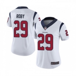 Womens Houston Texans 29 Bradley Roby White Vapor Untouchable Limited Player Football Jersey