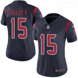 Womens Nike Houston Texans 15 Will Fuller V Elite Navy Blue Rush Vapor Untouchable NFL Jersey