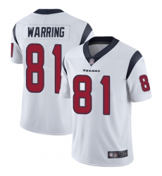 Texans 81 Kahale Warring White Youth Stitched Football Vapor Untouchable Limited Jersey