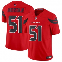 Youth Houston Texans 51 Will Anderson Jr  Red 2024 Alternate F U S E Vapor Stitched Football Jersey