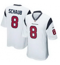 Youth Houston Texans 8# Matt Schaub Game White Jersey