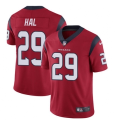 Youth Nike Texans #29 Andre Hal Red Alternate Stitched NFL Vapor Untouchable Limited Jersey