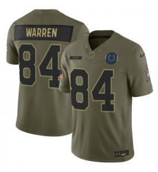 Men Indianapolis Colts 84 Tyler Warren Olive 2025 F U S E Salute to Service Limited Stitched Football Jersey Men Indianapolis Colts 84 Tyler Warren Olive 2025 F U S E Salute to Service Limited Stitched Football Jersey