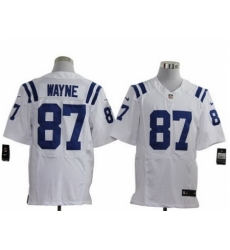 Nike Indianapolis Colts 87 Reggie Wayne White Elite NFL Jersey