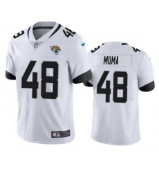 Men Jacksonville Jaguars 48 Chad Muma White Vapor Untouchable Limited Stitched Jersey