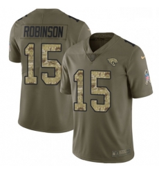 Men Nike Jacksonville Jaguars 15 Allen Robinson Limited OliveCamo 2017 Salute to Service NFL Jersey