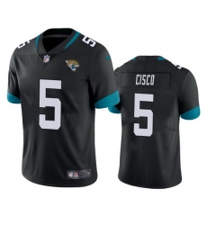 Men's Jacksonville Jaguars #5 Andre Cisco Black Vapor Untouchable Limited Stitched Jersey