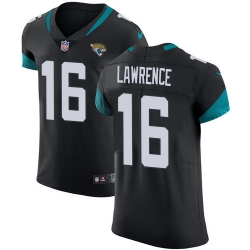 Nike Jacksonville Jaguars 16 Trevor Lawrence Black Team Color Men Stitched NFL Vapor Untouchable Elite Jersey