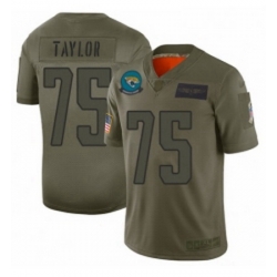 Womens Jacksonville Jaguars 75 Jawaan Taylor Limited Camo 2019 Salute to Service Football Jersey