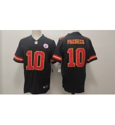 Men Kansas City Chiefs 10 Isiah Pacheco Black F U S E Vapor Untouchable Limited Stitched Football Jersey