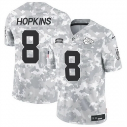 Men Kansas City Chiefs 8 DeAndre Hopkins 2024 F U S E Arctic Camo Salute To Service Limited Stitched Football Jersey