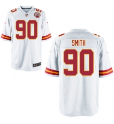 Men Nike Chiefs 90 Neil Smith White Game Jersey