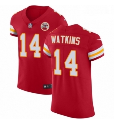 Men Nike Kansas City Chiefs 14 Sammy Watkins Red Team Color Vapor Untouchable Elite Player NFL Jersey