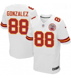 Men Nike Kansas City Chiefs 88 Tony Gonzalez White Vapor Untouchable Elite Player NFL Jersey