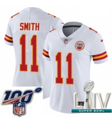 2020 Super Bowl LIV Women Nike Kansas City Chiefs #11 Alex Smith White Vapor Untouchable Limited Player NFL Jersey