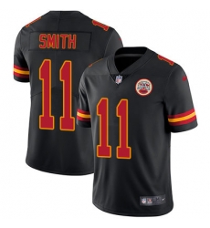 Nike Chiefs #11 Alex Smith Black Youth Stitched NFL Limited Rush Jersey