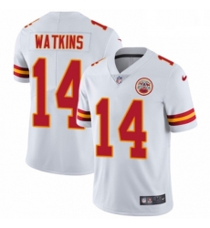 Youth Nike Kansas City Chiefs 14 Sammy Watkins White Vapor Untouchable Limited Player NFL Jersey