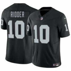 Men Las Vegas Raiders 10 Desmond Ridder Black 2024 F U S E  Vapor Stitched Football Jersey