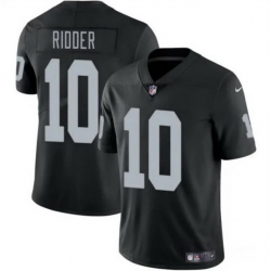 Men Las Vegas Raiders 10 Desmond Ridder Black 2024 Vapor Stitched Football Jersey