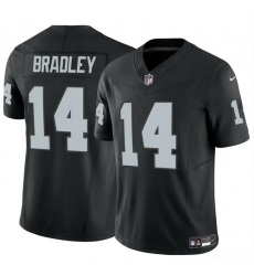 Men Las Vegas Raiders 14 Carter Bradley Black 2024 F U S E Vapor Stitched Football Jersey