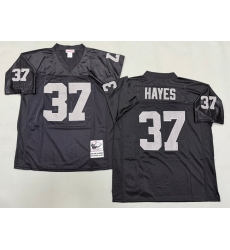 Men Las Vegas Raiders 37 Lester Hayes Black Throwback Stitched Football Jersey Men Las Vegas Raiders 37 Lester Hayes Black Throwback Stitched Football Jersey